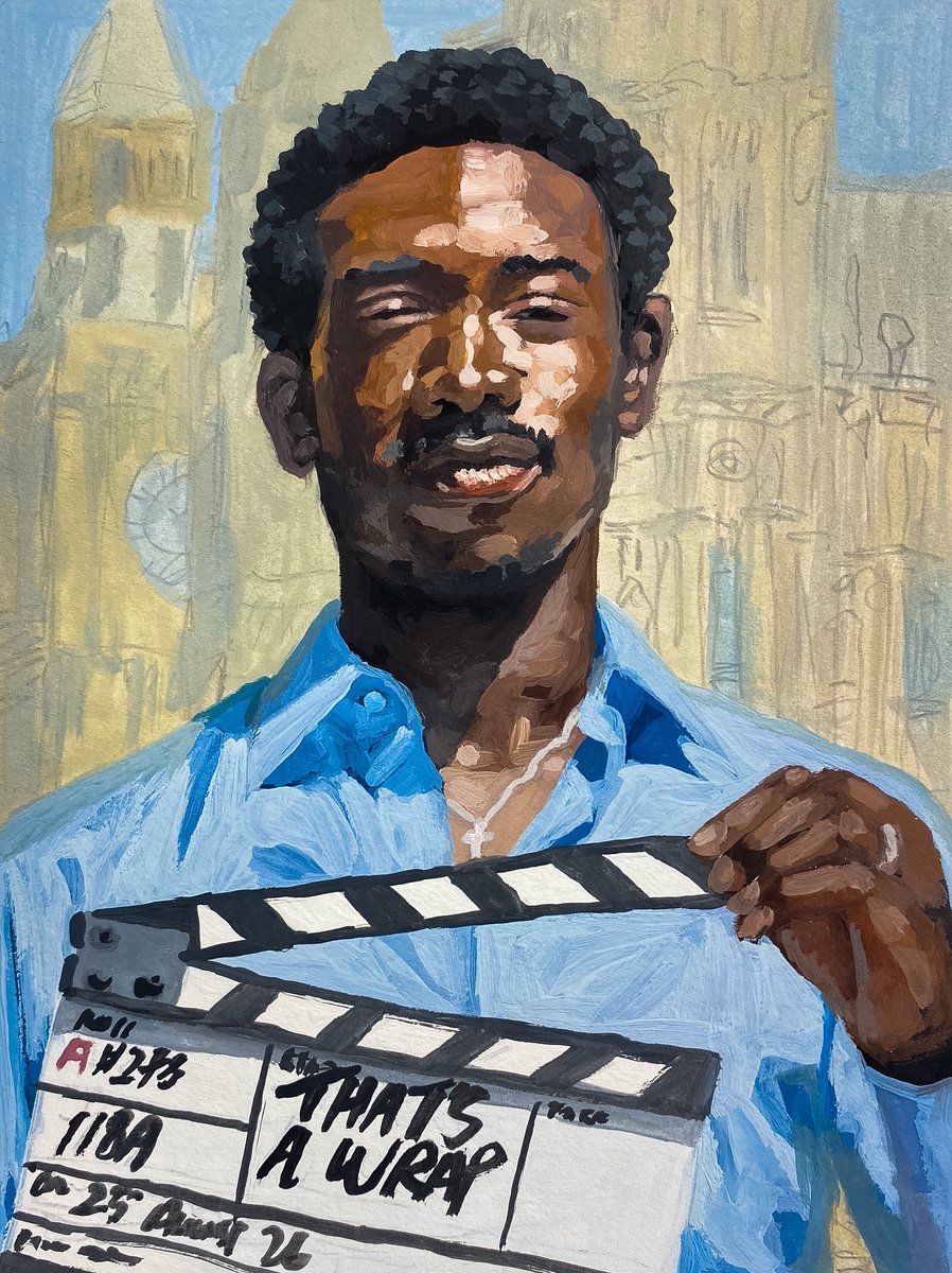 siphesihle_pm's tweet photo. “DAMSON IDRIS” 2026
Gouache painting on paper 14 x 21 cm https://t.co/M9zrToYy1G
