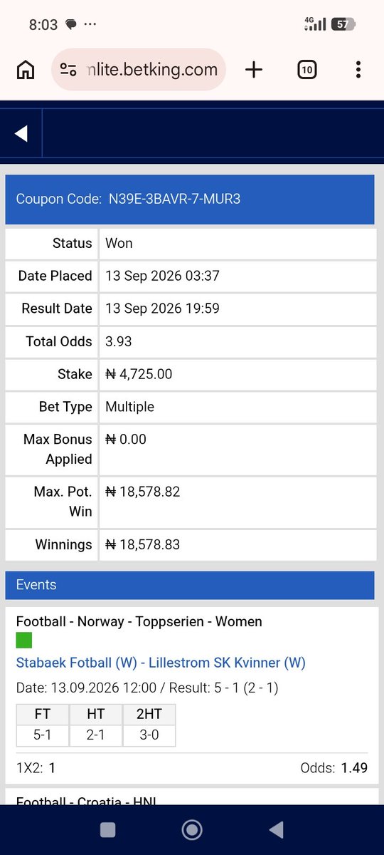 Okwug2026's tweet photo. My few winnings during the days I was absent from Tweeter. https://t.co/EHk29F0URZ
