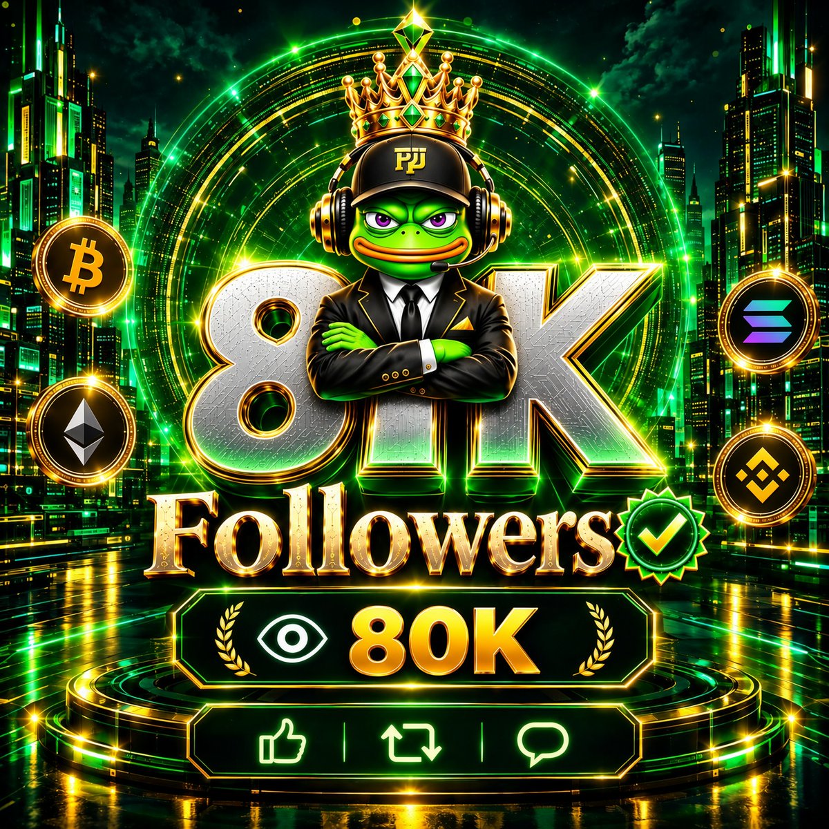 Pump_Incentives's tweet photo. Family 🐸💚

We just hit 8K followers + 80K views - now it’s your turn.

Drop a comment on this post 👇

Which token moves next - BTC, ETH, SOL or BNB? https://t.co/RfL1wYFm6p