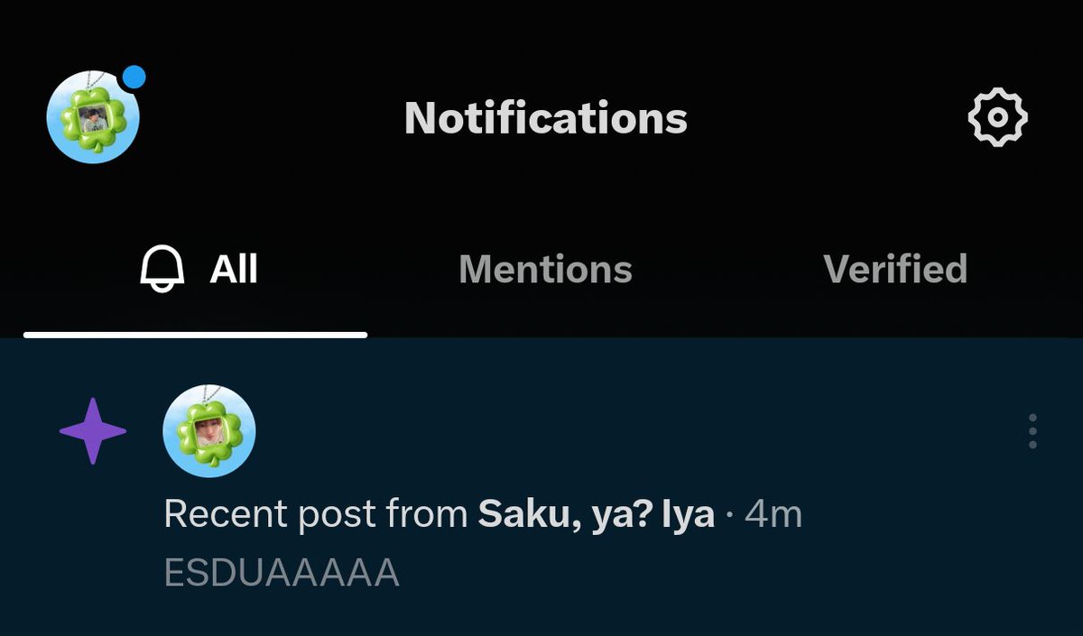 DazersGunwook's tweet photo. @DazersSakuya MASUK PUSH NOTIFICATION, KIRAIN BENERAN ESDUA LOHYA https://t.co/Aqao2UcUUX