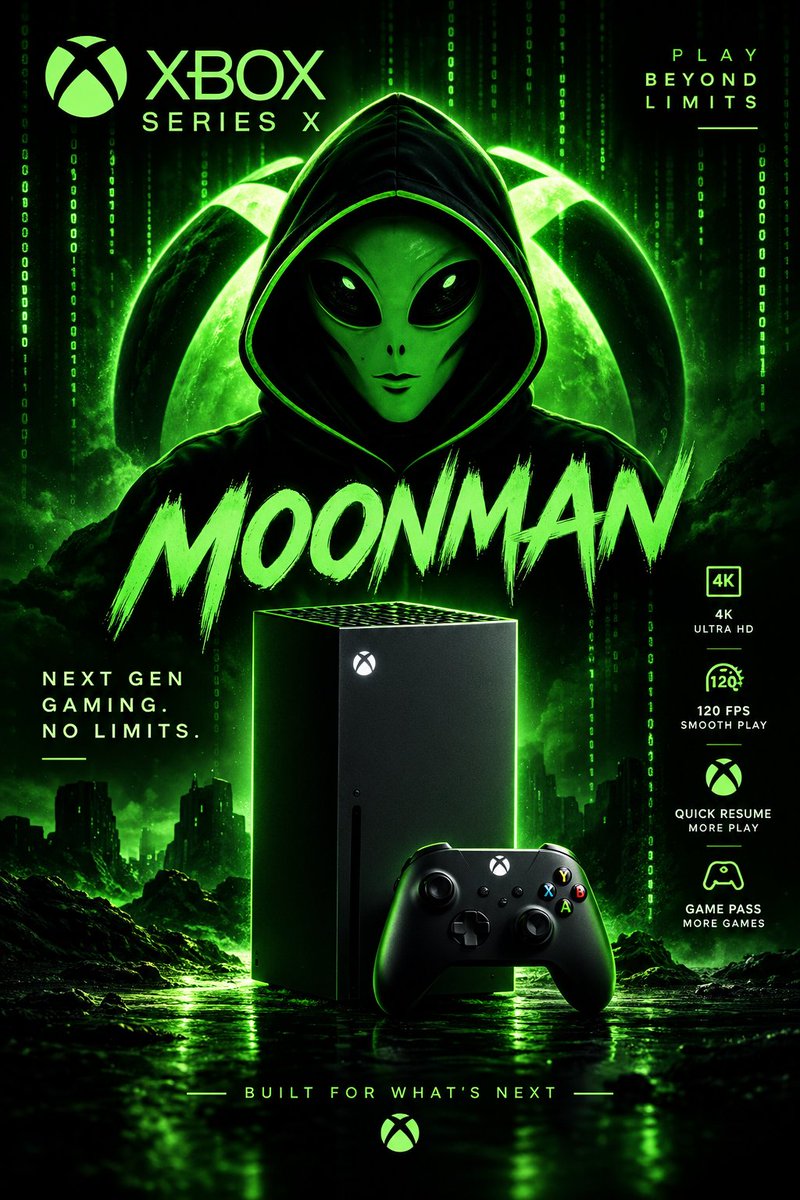 MoonMan254KE's tweet photo. ๐ฝ๐ MOONMAN ร XBOX
Enter the dimension. ๐ฎโก
4K. 120 FPS. Game Pass.
No limits. Just game. ๐ข
#MoonMan254KE #Xbox #XboxSeriesX #TeamXbox https://t.co/K8qr5pQcV5