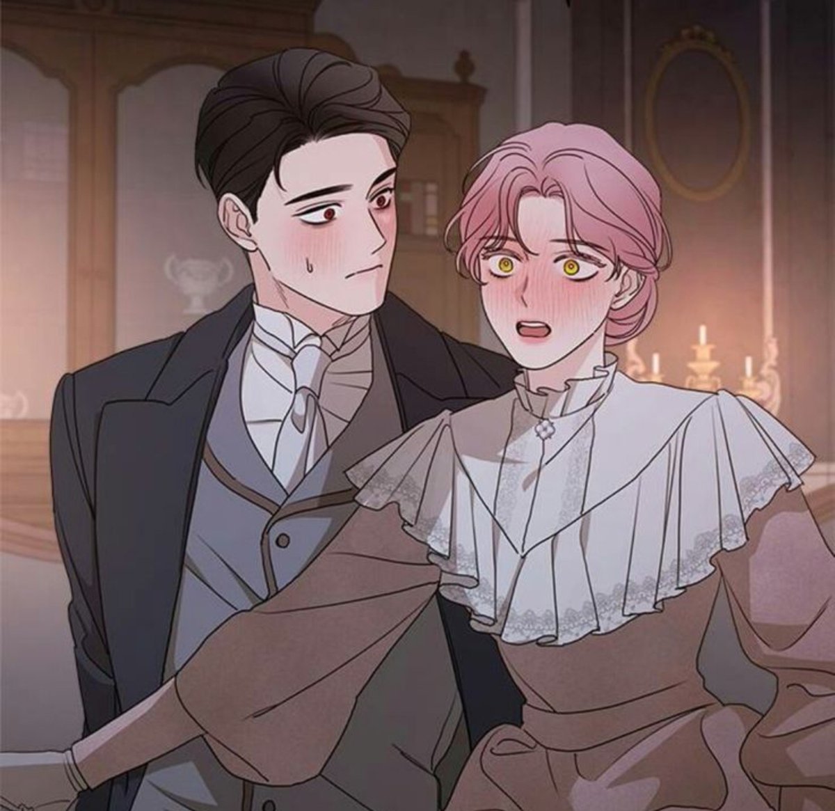 Aoyinnie's tweet photo. After 100 chapters of watching Theo being so distant and careful, the moment they finally kissed, I LOST IT. 😭 I love slowburn way too much. https://t.co/Ei7KEykGsY