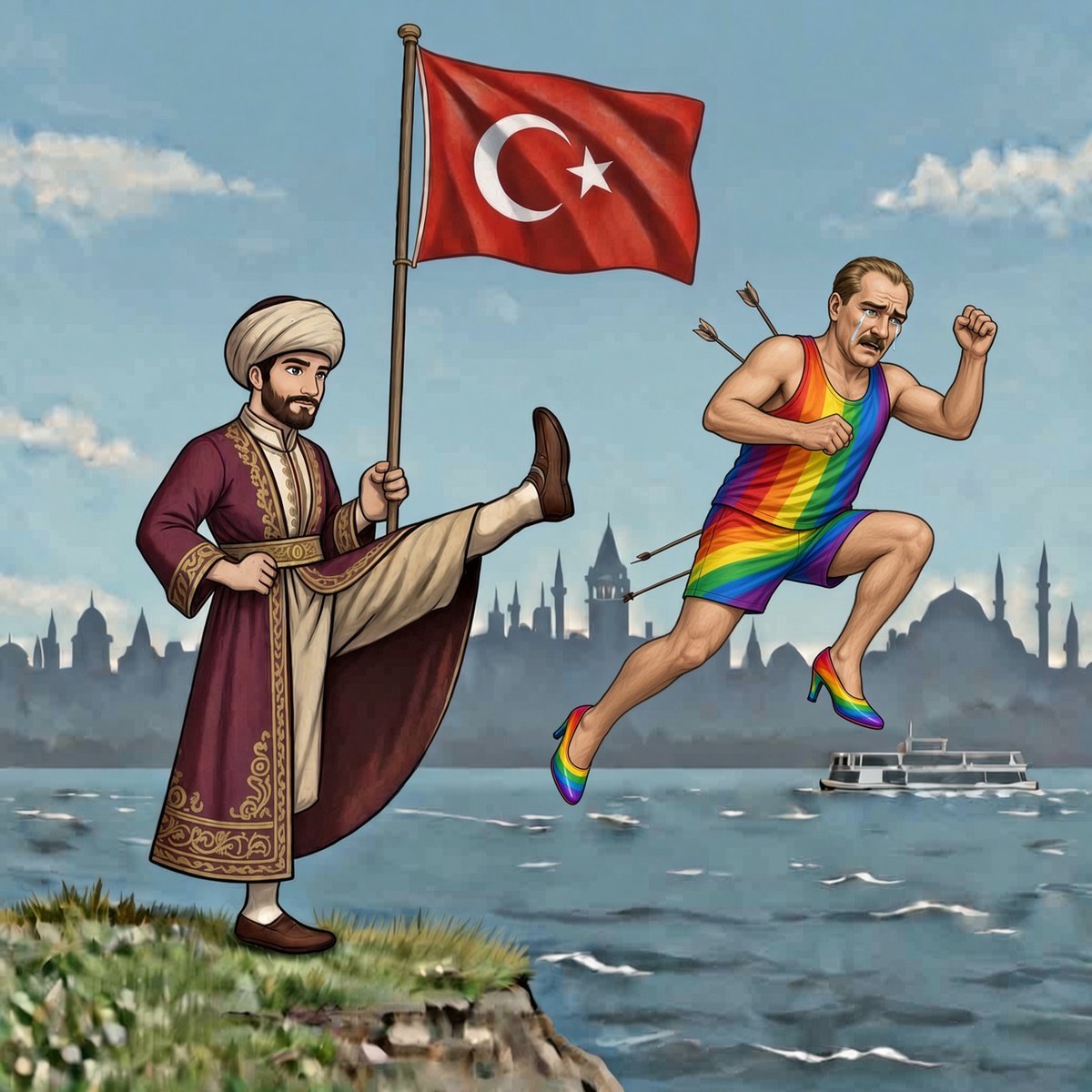 labunya__vedat's tweet photo. LGBT ahlaksızlıktır, sapıklıktır.
Müslüman mahallesinde salyangoz satamazsınız,alıştıramazsınız,normalleştirmesiniz!
Hükümetin Ailemi Koruyorum kampanyasına destek oluyorum. 😡 https://t.co/WsNrijpb9n