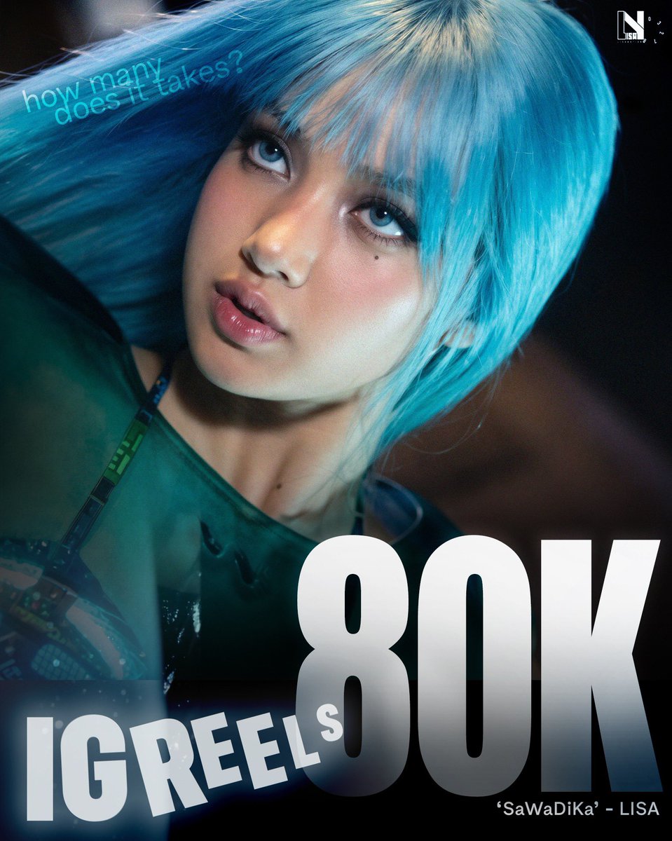 LISANATIONS_'s tweet photo. #LISA’s “SaWaDiKa” has now been featured in over 80,000 instagram reels! @wearelloud https://t.co/hEvjt8fZZ0