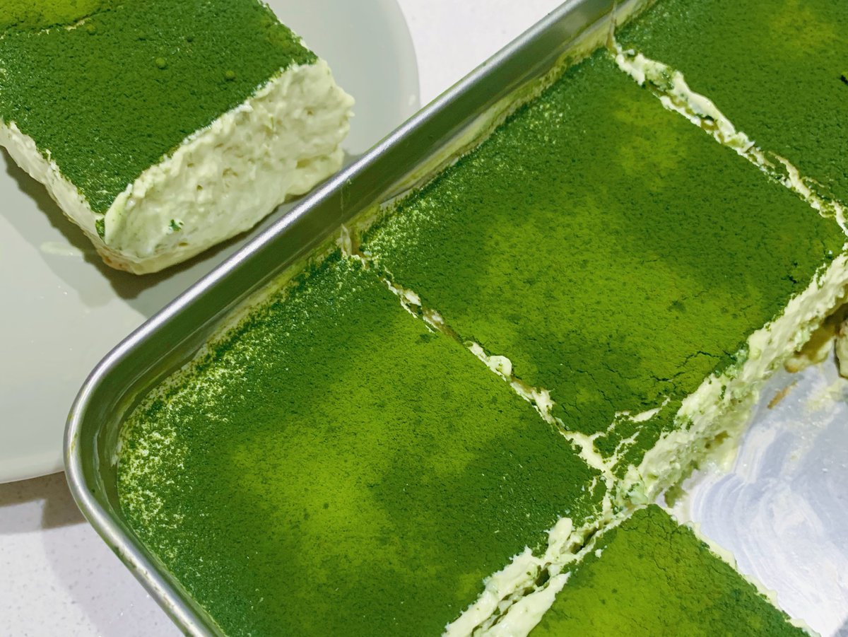 chals566464's tweet photo. Just found the most perfect matcha tiramisu in town—creamy, not too sweet, with that subtle earthy matcha kick. I’m already coming back tomorrow! https://t.co/frBYe2NDEI
