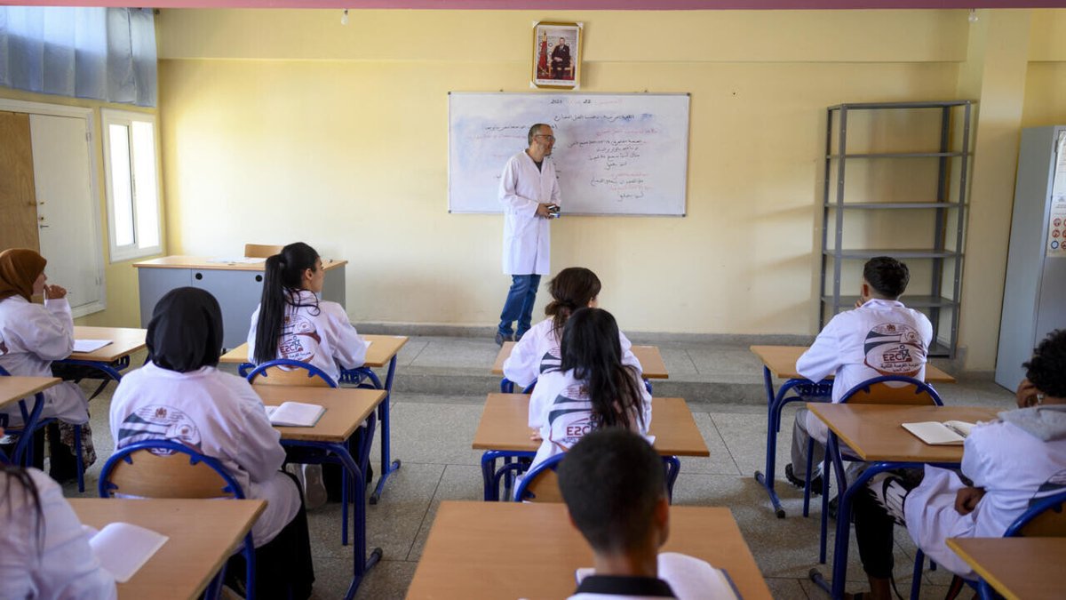 RFI's tweet photo. Maroc: l'éducation, l'une des préoccupations majeures à quelques jours des élections législatives
➡️ https://t.co/4BpAizlPuI https://t.co/AN9XhhTOOv