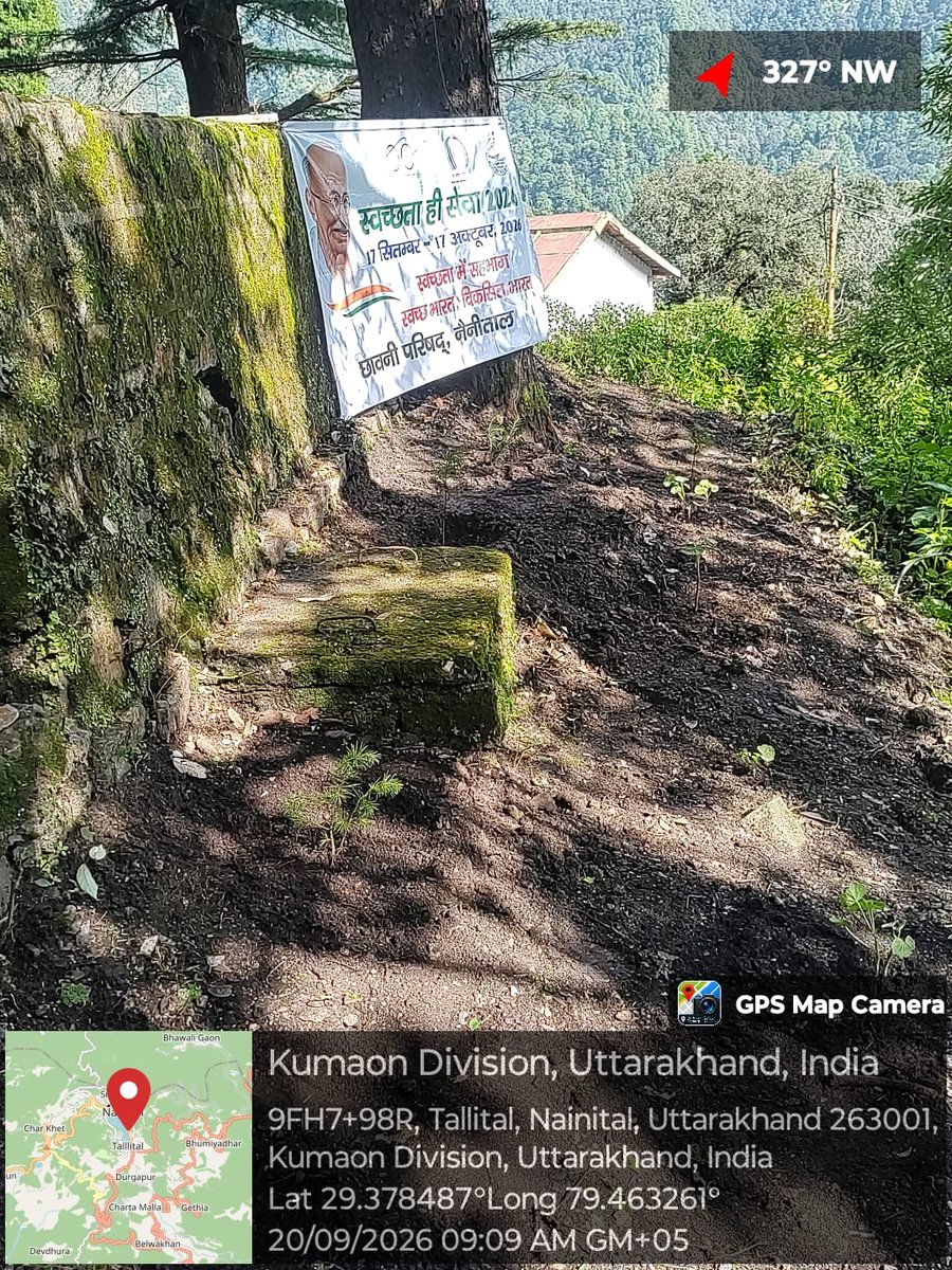 ntlcantt's tweet photo. As part of the #SwachhataHiSeva2026 campaign, Cantt Board Nainital completely cleaned and transformed a Blackspot (CTU - Cleanliness Target Unit) into a plantation site.#SHS2026
#SwachhataHiSeva2026
#SwachhBharatGov
#SwachhBharat
@MoHUA_India
@MoJSDDWS https://t.co/JOxtxbmYUl