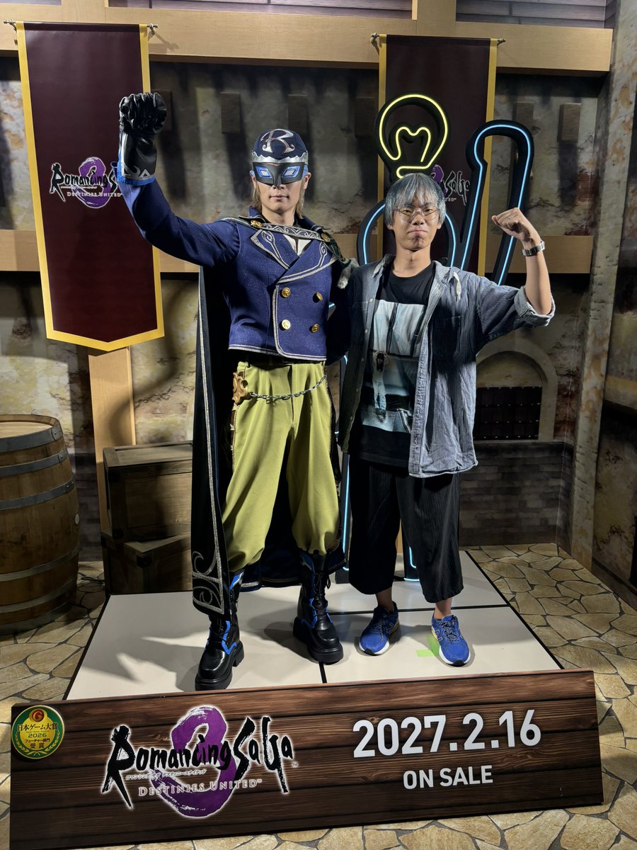kinkiro1's tweet photo. 今日は本物ロビンともツーショット撮れたぜ！ #TGS2026 https://t.co/8DTEwRrEof