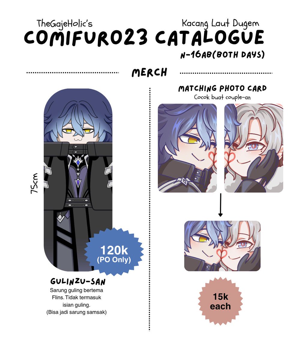 thegajeholic's tweet photo. #Comifuro23 Catalogue and PO
PO Period : 20 September - 10 October.
Pick up booth : "Kacang Laut Dugem" N-16ab (both days)
PO Link : https://t.co/m8hfkMsZGu

(♥️&amp;🔁are appreciated)
See you there!
#CF23Catalogue https://t.co/a4SqsRIWhX