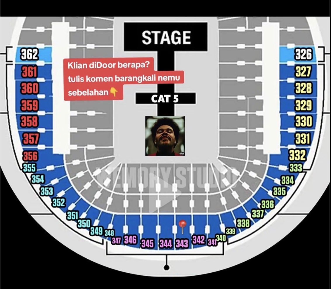 sallmaliha's tweet photo. WTS 1 tix the weeknd cat 5 day 2 door 343 (CENTER) price underweb, boleh negooo dm ajaa!!
dom: tangsel/jakarta📍

tags
#theweeknd #wtt #wtb #wts #zonauangㅤ https://t.co/LopPBRfyKE