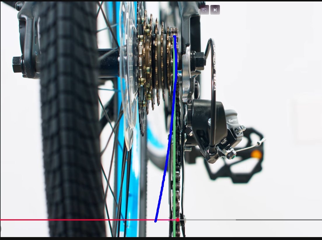 oomashikoCS2's tweet photo. Mine goes this way. It's cooked. Shame, it's a supposedly a vintage derailleur. had to watch a youtube video to check if it's normal. I only got the mtb 2 months ago. It shifts okay, but the chain makes noises in some gears https://t.co/rYoQCyh4lC