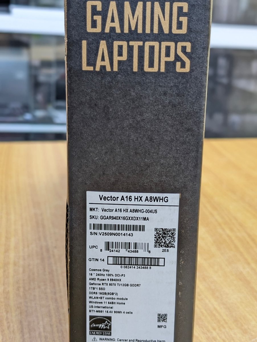 OffixpressCm's tweet photo. 🚀 MSI Vector A16 HX 2025 — La puissance ultime ! 🔥
💻 Ryzen 9 8940HX | 16GB DDR5 | 1TB NVMe SSD
🎮 RTX 5070 Ti 12GB GDDR7 | Écran 16" QHD+ 240Hz
⚡ Jusqu’à 205W de puissance CPU/GPU
🌈 Clavier RGB | Thunderbolt 5 | HDMI 2.1
Une machine taillée pour le gaming, l’IA, la création 3D et les performances professionnelles. 💪
📦 Neuf + Garantie 12 mois ✅
#MSI #MSIVector #VectorA16HX #GamingLaptop #RTX5070Ti #Ryzen9 #NVIDIARTX #LaptopGaming #Tech #PCGaming #AI #Douala
Prix: 1.350.000 FCFA