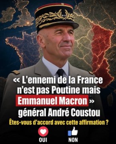 FEncel3's tweet photo. La Russie 🇷🇺 n’est pas l’ennemi de la France 🇫🇷 par contre Macron un énorme danger ☢️ qu’en pensez vous 👇👇😏 https://t.co/YRqNanzC19