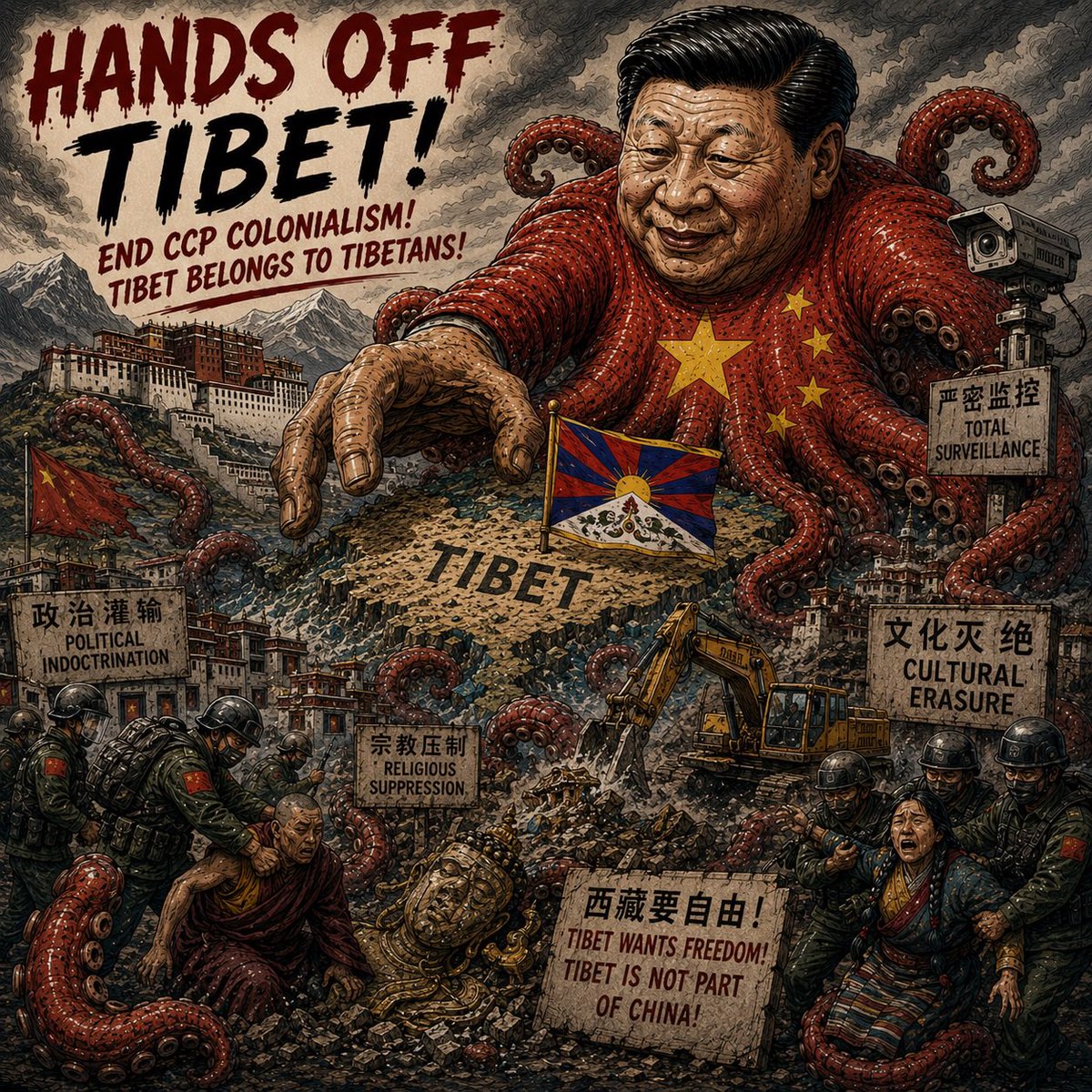 flixrhidalgo's tweet photo. @DWalpiri Hands off Tibet #ccpTERRORISTS https://t.co/WxGfYRza4J