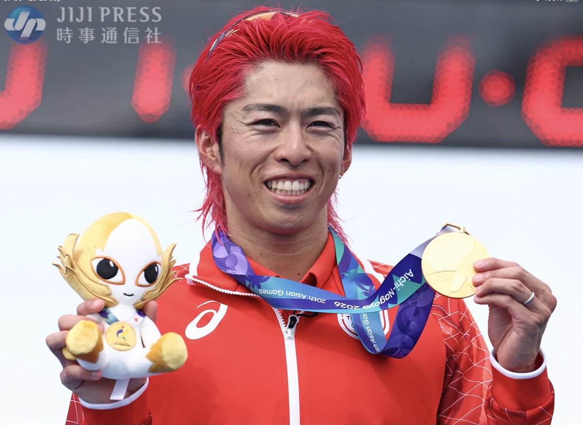 voshans's tweet photo. In de Japanse stad #Nagoya en directe omgeving in de prefectuur #Aichi zijn de Aziatische Spelen begonnen. #Japan bejubelde de eerste gouden medaille. Takumi #Hojo zegevierde bij de #triatlon. Het was de vijfde opeenvolgende zege in deze discipline voor de Japanners. #AsianGames https://t.co/MjG1xKXVT8