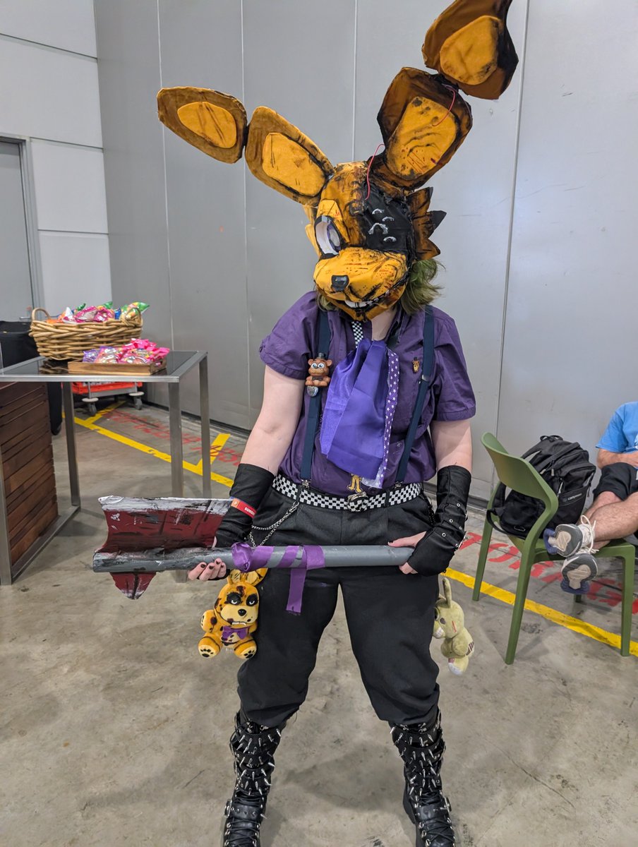 imfeelingfacty1's tweet photo. Not a FAA post but I went to ozcon today ! Here was my cosplay, if you saw me lmk!

#fnafcosplay https://t.co/IBlIaf4xHQ
