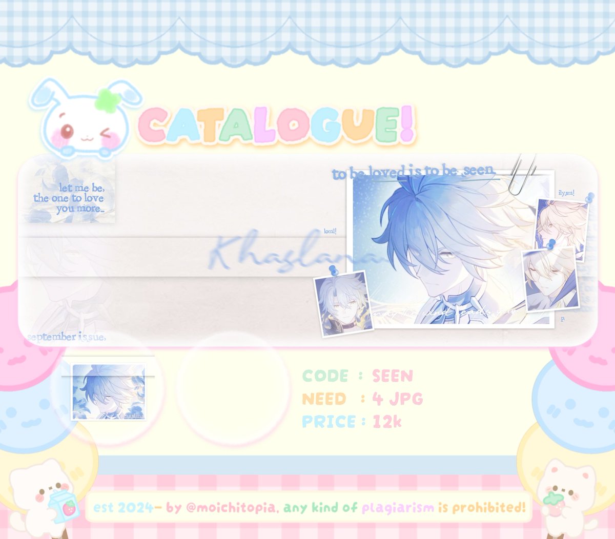 moichitopia's tweet photo. rt really appreciated-! 🍮

henlouu (˶˃𐃷˂˶) ! mochi open titip catalog-catalog dibawah inii mulai sekarang dan akan di close jika sudah cukup slot yaa 🥹🍮 

bolehhh tolong dibaca tnc di thread dulu sebelum dm okiiii! selamat jajankkk semuanyaa💗🍮

#bealanja https://t.co/3b46Pe2YlZ