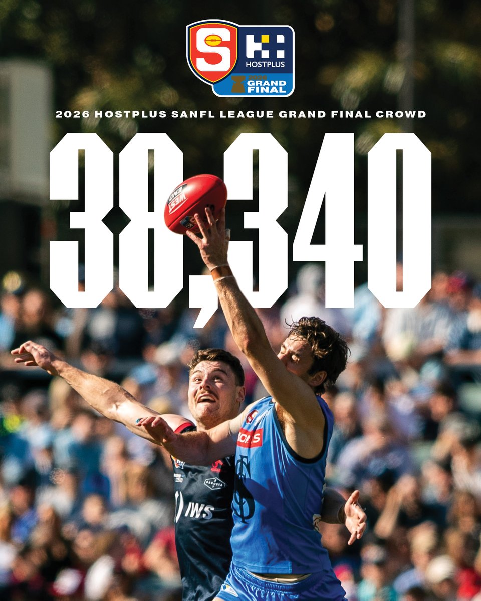 SANFL's tweet photo. 38,340 of the best fans ever 🫶 https://t.co/qyT0WqpNBi