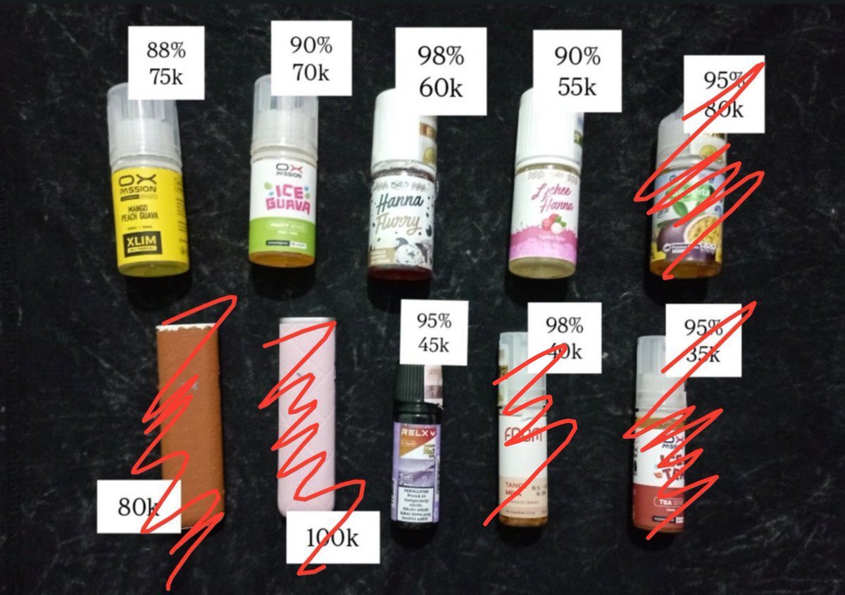 coearchived's tweet photo. want to sell 🍊✔️

murah meriah cuci gudang, tawar aja tawar dahhhhhhhh!!

(+)
1 taze jeruk nipis 97% - 75k (baru beli)
1 jinak pods es cendol 87% - 70k

🏷️ wts wtb liquid oxva foom relx hanna taze. #zonauang #zonajajan https://t.co/mahrp8leQ6