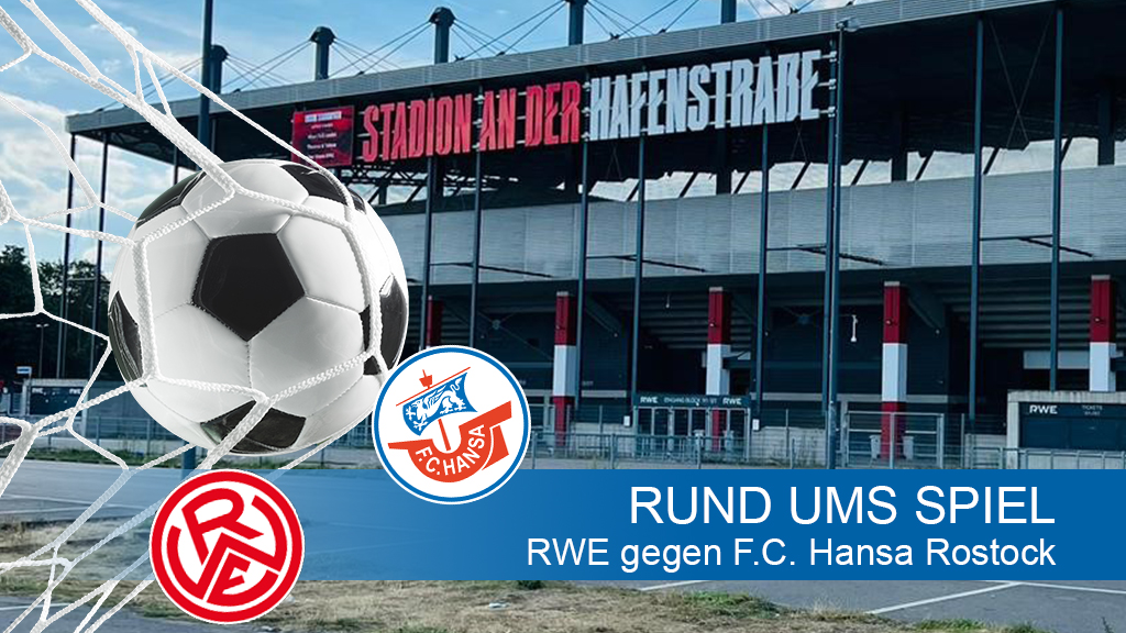 Polizei_NRW_E's tweet photo. Heute treffen @rot_weiss_essen und @HansaRostock um 13:30 Uhr im Stadion an der #Hafenstraße aufeinander ⚽
📢 Hier gibt es alle wichtigen ⚠️ Infos rund ums Spiel in der @Dritte_Liga  
Wir wünschen einen spannenden und fairen Spieltag! 
#RWEFCH https://t.co/OxwirVcJ6V