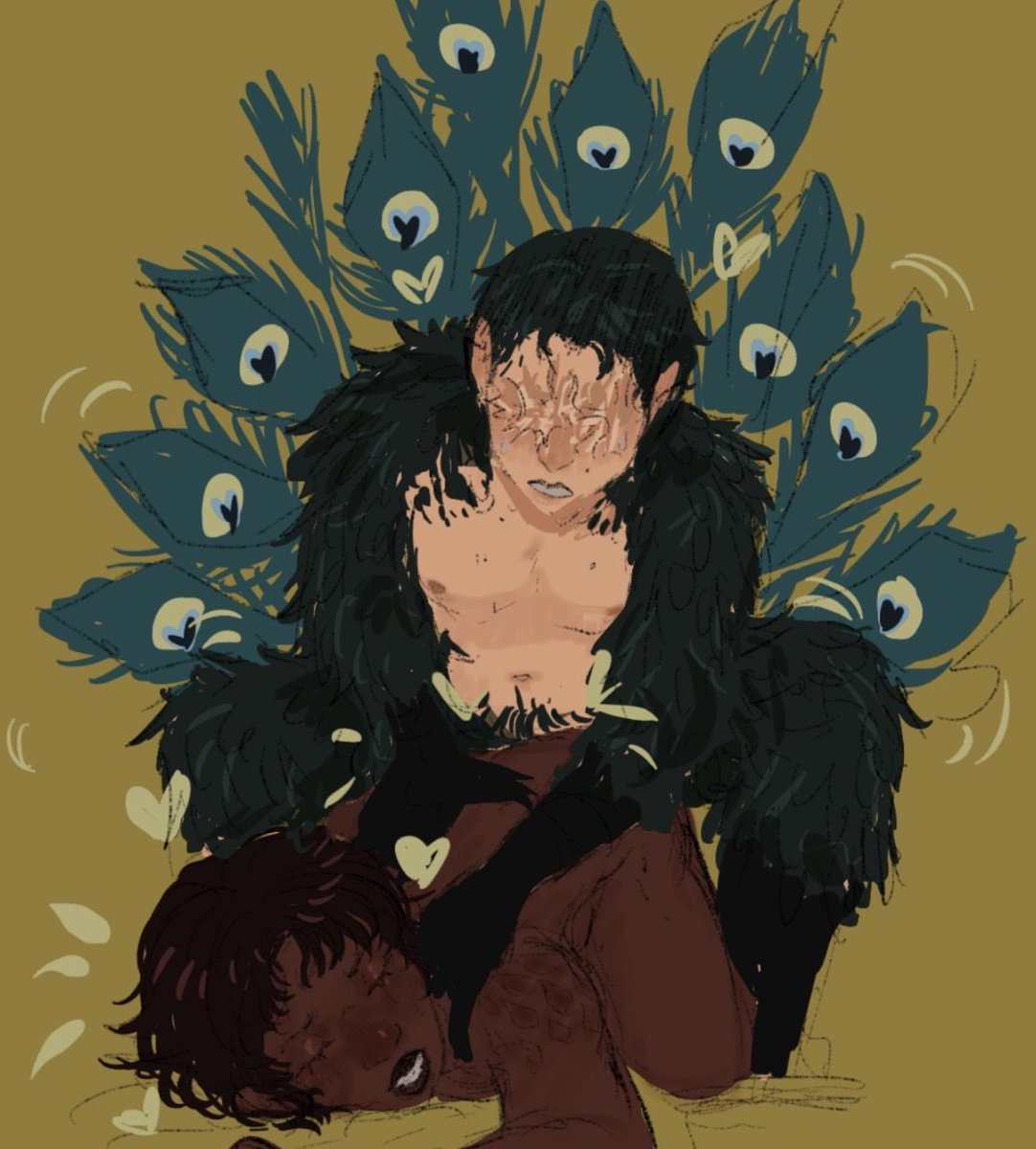 AlternateMotive's tweet photo. Cw// nsfw: Didn’t really like the colored version but I don’t draw much these days so posting it anyways https://t.co/j5mrQeKWX6