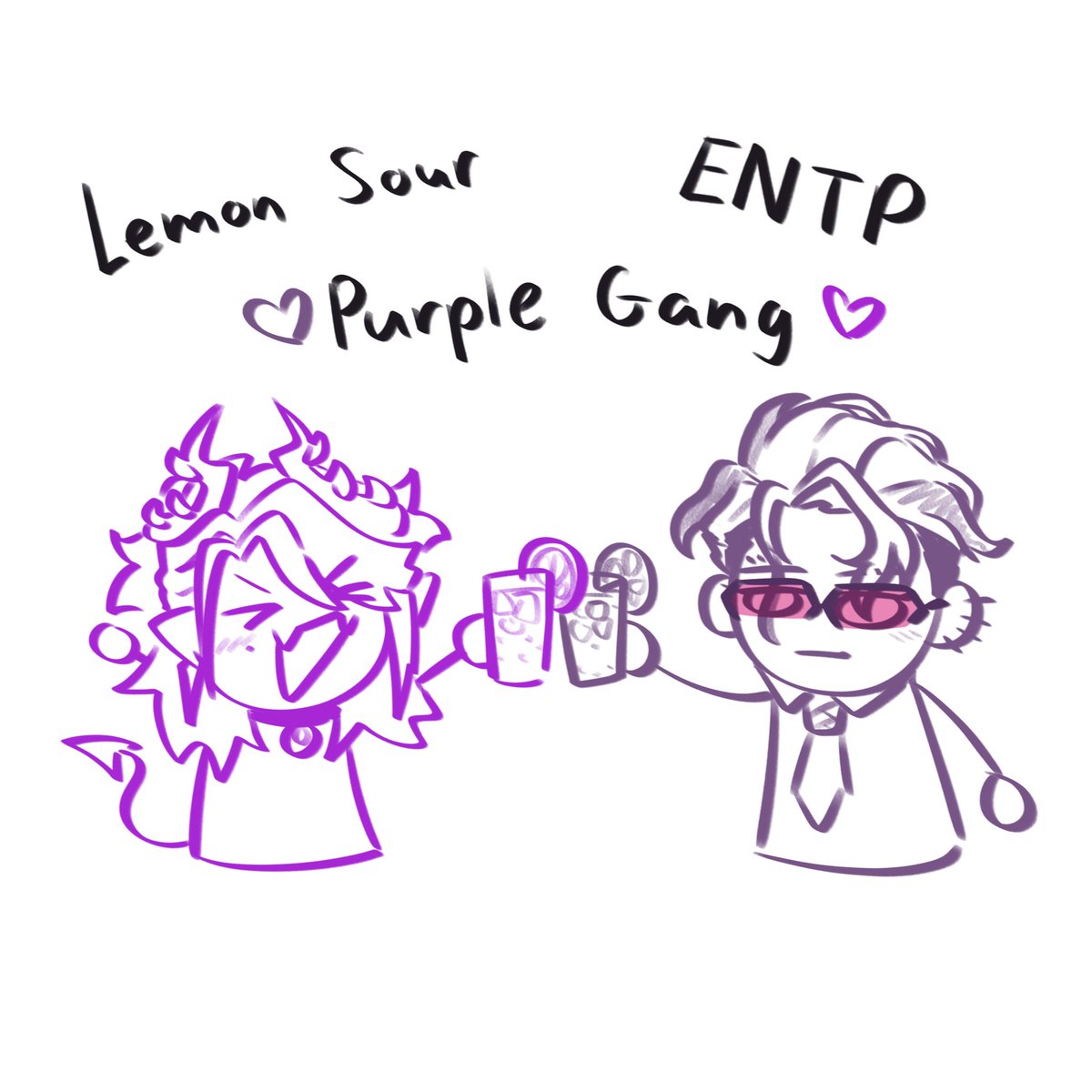 Luicidfer's tweet photo. They both like Lemon Sours, both ENTP and both purple....tsk 💜🐑
#Netherrizz #Vartistry https://t.co/nP3aK8NCKV