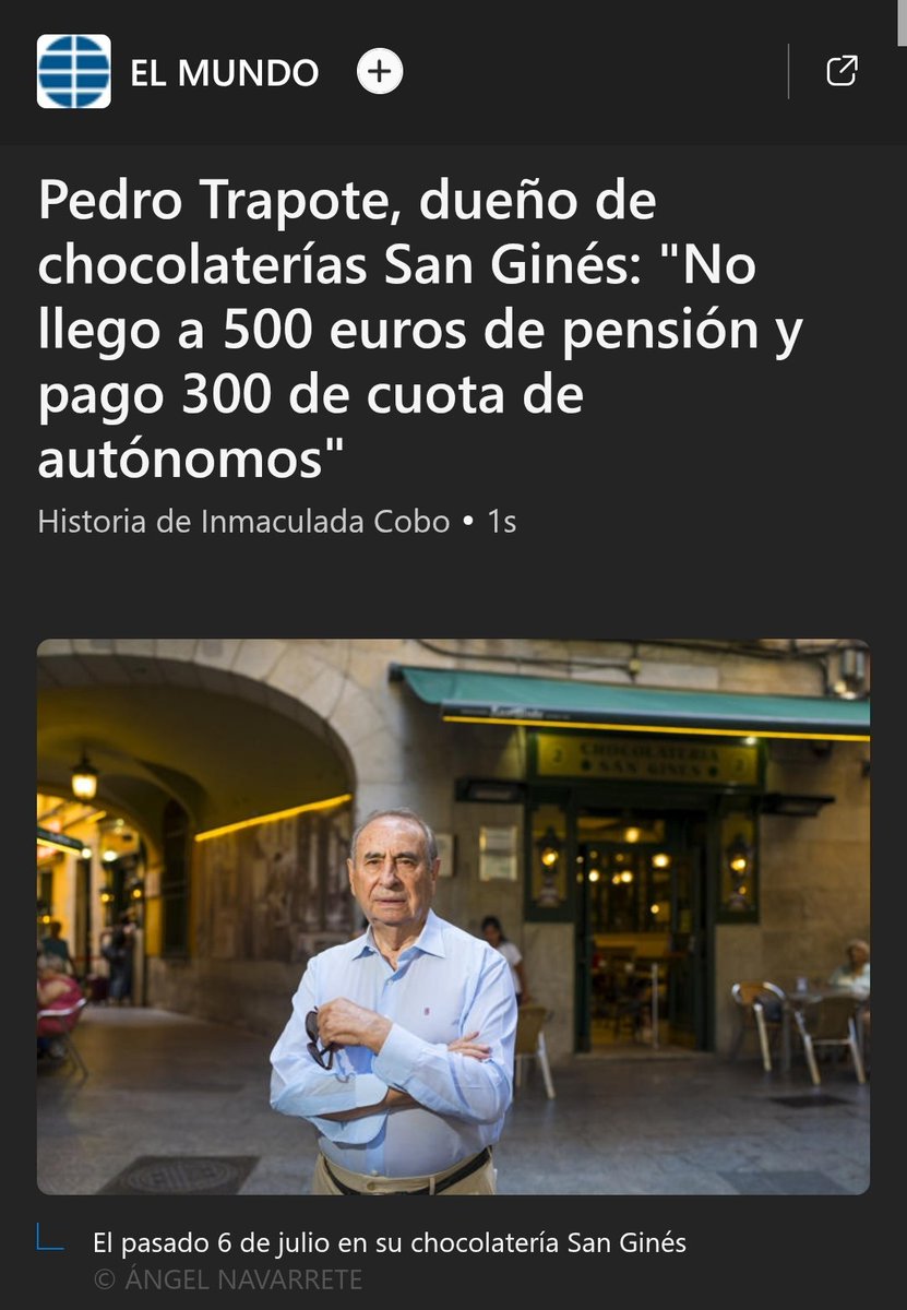 cofratas's tweet photo. Hooooooombreeeee el que salió quejándose hace poco de que no llegaba a 500 euros de pensión. https://t.co/NljcKbHuPZ