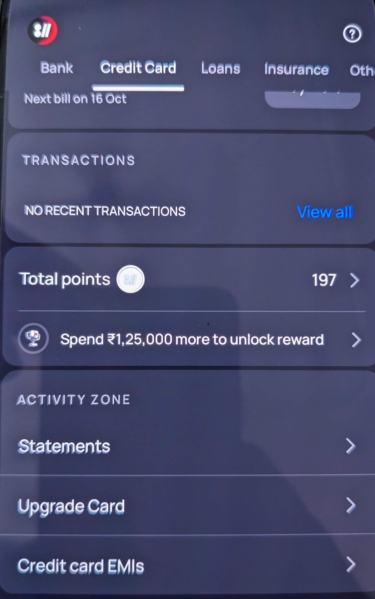 morewithcards's tweet photo. Kotak811 added milestone tracking for credit cards 👀

You can now see how much you’ve spent, how much more you need to spend, and what reward you’re unlocking.

For example:
💳 ₹1.25L spend milestone
🎁 10K reward points OR 4X PVR reward

A simple but genuinely useful feature.

Hope more banks start showing milestone progress this clearly instead of making us dig through T&Cs. 👀

#Kotak811 #CreditCards #CreditCardRewards #Fintech #Rewards