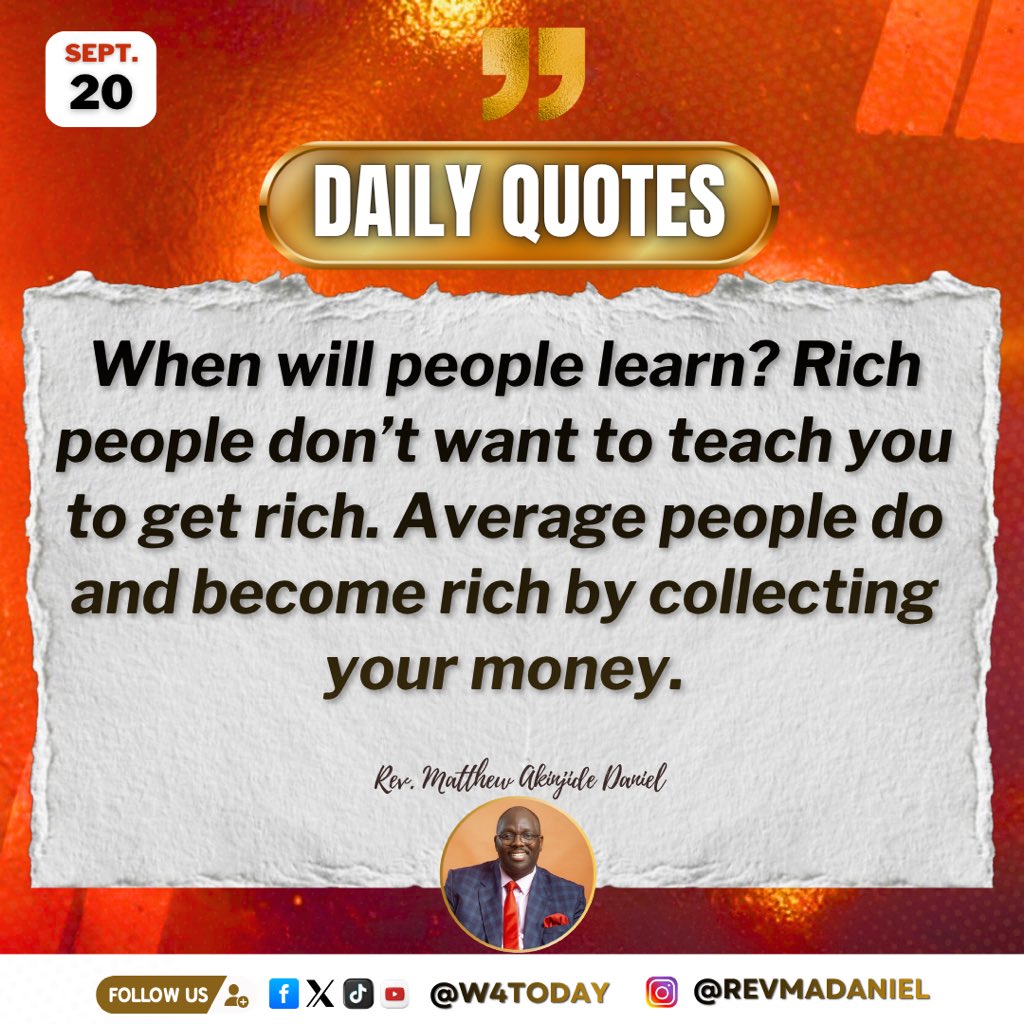 w4tday's tweet photo. This month of September💃💞 continue meditating  on quotes from God’s own Servant @revmadaniel, as you do, you will be blessed beyond comprehension.🔥 #revmadaniel #gca #September #2026 #ariseandshine2026 https://t.co/fNxJdf41Ld