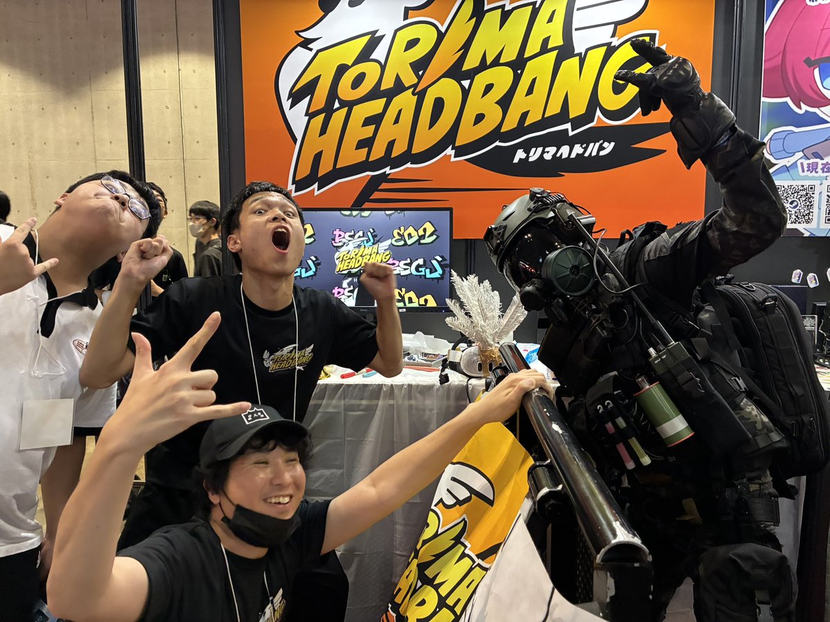 fmosolno01803's tweet photo. ホール9【09-E10】#BitSummit ブース
TORIMA HEADBANGにて
ヘドバンをかます
青アンブレラ兵
#TGS2026 https://t.co/dJPzYuVZDm