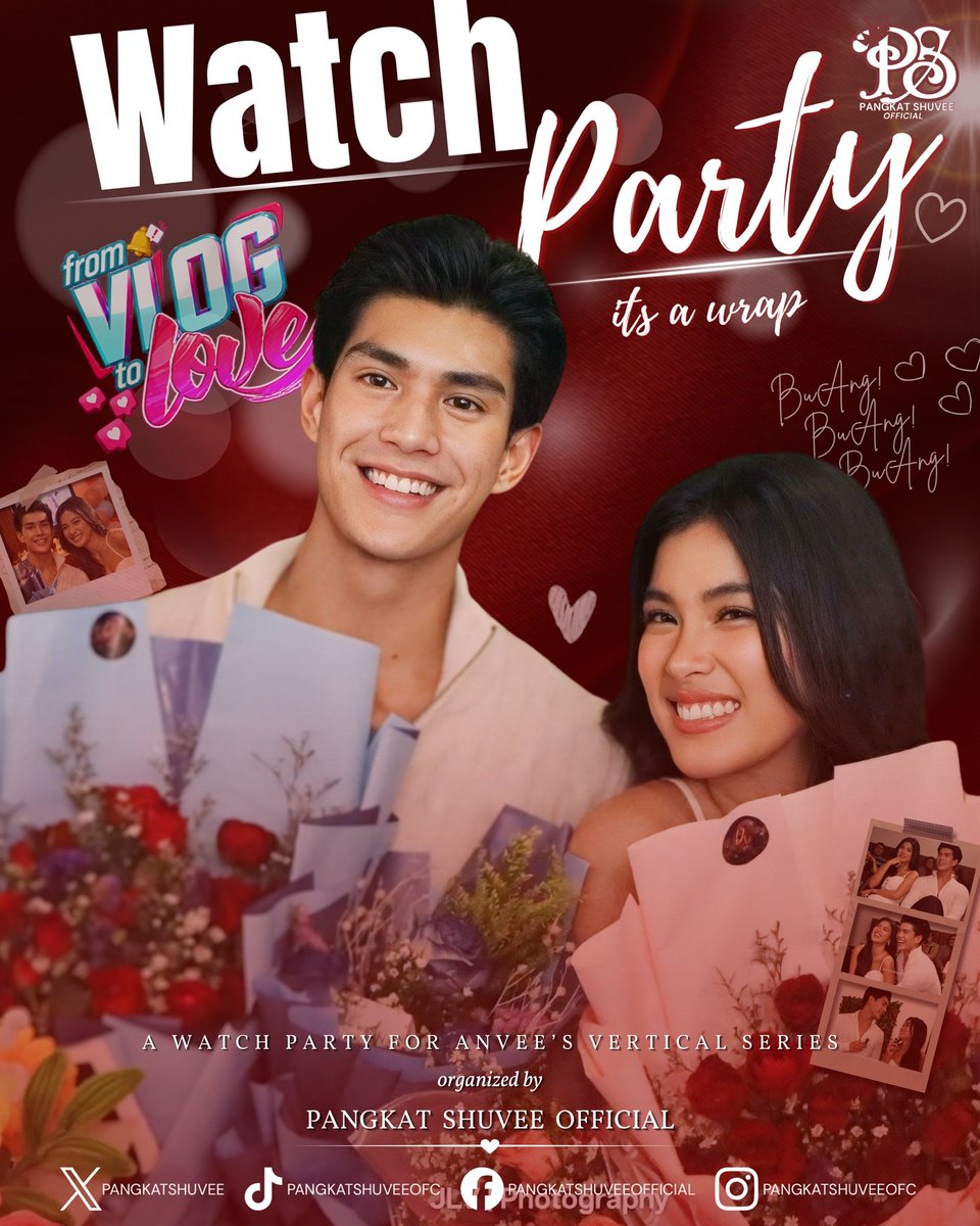 PangkatShuvee's tweet photo. That's a wrap! ✨

Thank you so much to everyone who joined our Watch Party and Celebrate this milestone with us. 

We appreciate all the love and support for Shuvee and Anthony's first-ever digital series. 

From Vlog to Love Episodes 1 and 2 are now out!

#ShuveeEtrata | Shuvee Etrata