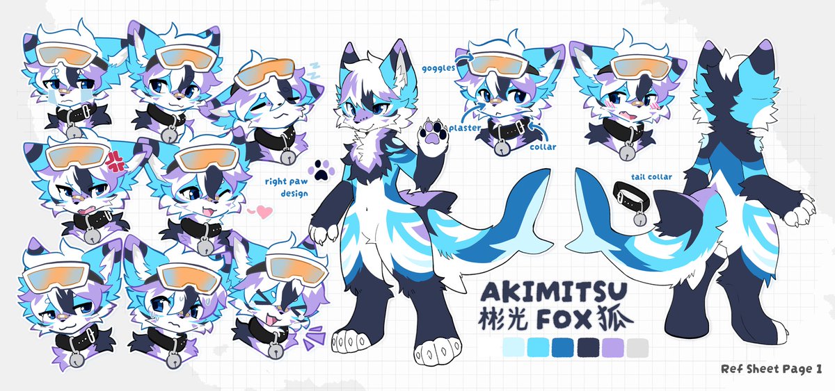 Tezzy_Yashiro's tweet photo. Forgot to post but this is amazing ref sheet I got from @vellecalico (eunalis) go give them some love! (I think they still do take comms on fiverr) https://t.co/sUKvDd0Por