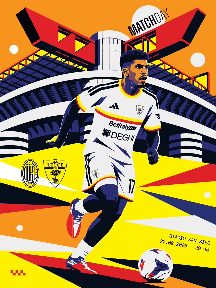 OfficialUSLecce's tweet photo. Oggi gioca il Lecce ⚔️ 💛❤️ https://t.co/uvN1gzIpDM