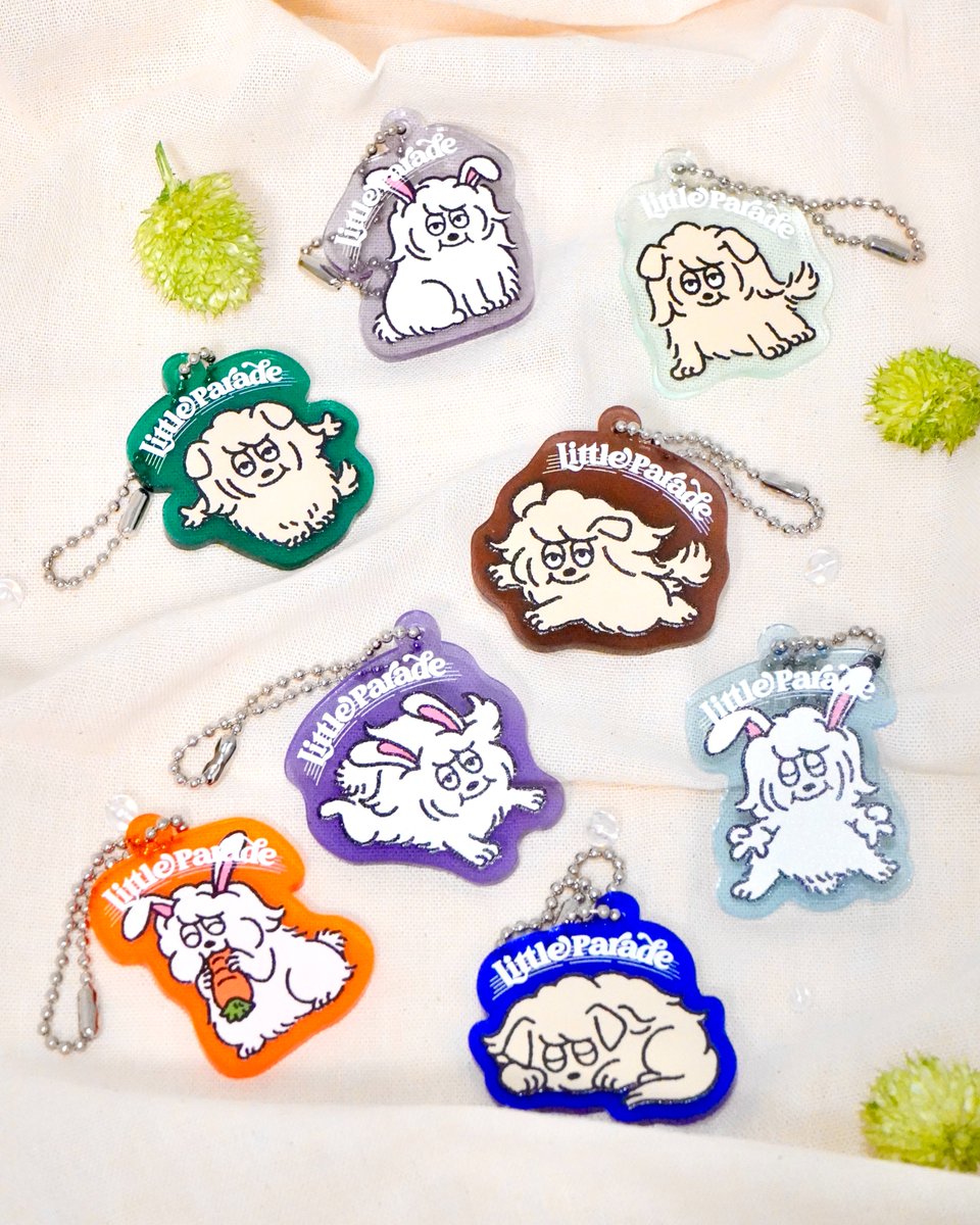 LittleParade_JP's tweet photo. 〖LIVE GOODS info〗

Acrylic Keyholder
¥800

全8種+シークレット

※ランダムでの販売となります
※1会計5つまで

Character Design：ジンボウサトシ(@Godstick)

𓂃⟡.·

✒︎ memo

人気のアクリルキーホルダーに
🐶ふとん、🐰カシワギ
それぞれ1匹ずつが仲間入り！
シークレットも新デザインに♬ https://t.co/ot5Mwm9M71
