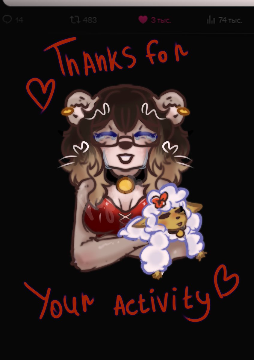 BearKalina's tweet photo. Thank you, thank you so much for all this activity. For me, as a small artist, it's... insanely nice. I'll try to please you with more Sha art😭😭 https://t.co/o7VhDFxCFe