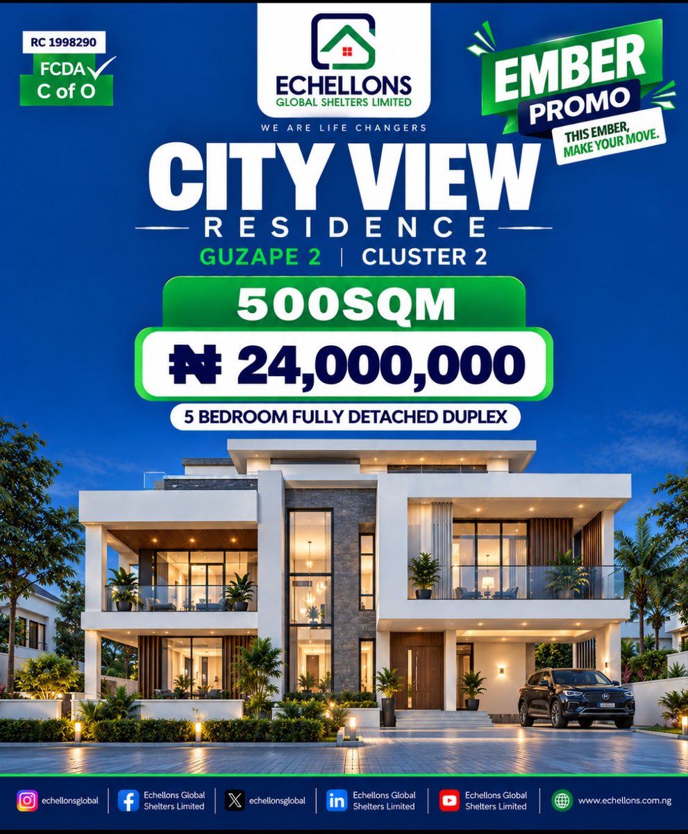 OfficialRPLng's tweet photo. Estate plots for sale in GuzapeII

#realestate #abuja #investment #trending #land #estate #Nigeria https://t.co/q43uNzjSKT