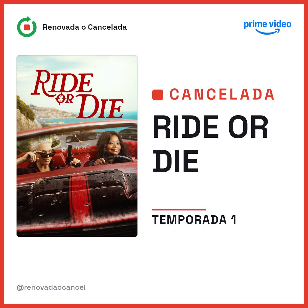 renovadaocancel's tweet photo. 🔴 Ride or Die (Prime Video) cancelada en su 1ª temporada. https://t.co/4xWXAPZni9