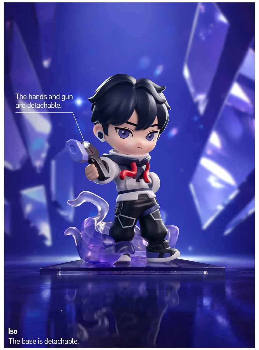 VALO2ASIA's tweet photo. Pop Mart VALORANT Classic Agents Series Figure // Iso

Part of a blind box series featuring 12 different figures, plus one secret figure.

The collection will launch globally starting September 25. Check your local Pop Mart account for exact release times and details.