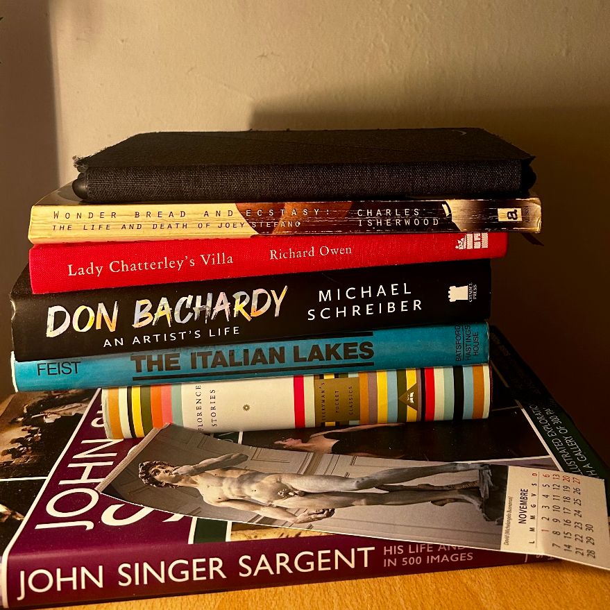 PerfectlyHard's tweet photo. Bedside table energy: beautiful men, Italian lakes, doomed artists and absolutely no intention of going to sleep.
#books #reading #bedsidebooks #ReadingTheWord https://t.co/oNkYsWGxli