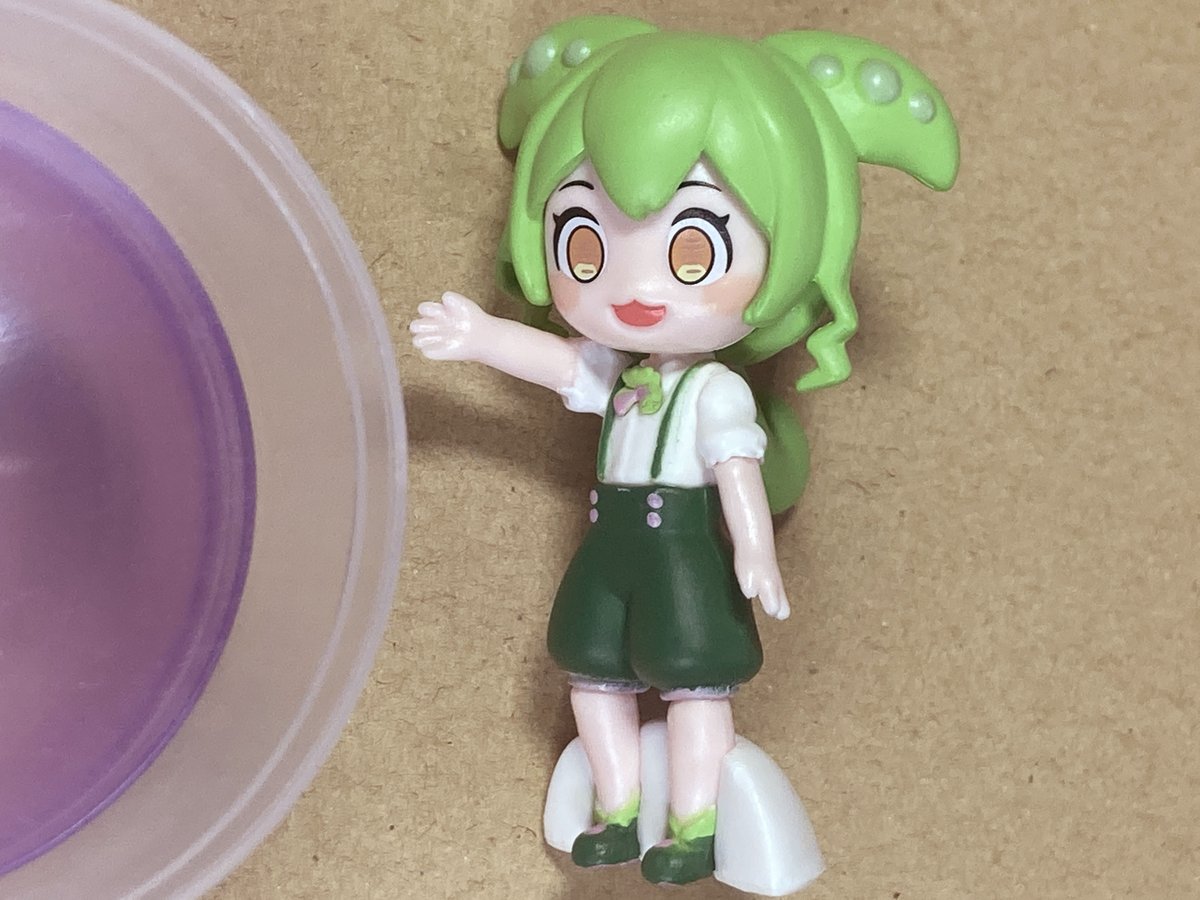 info_imase's tweet photo. ずんだもんのガチャガチャあったからやってみた…！どれがでてもそれほど当たり外れはない感じだけど放心バージョンがでた。　シークレットはあんこもんらしい。

場所は池袋 gashacoco https://t.co/b35pLbmhIH