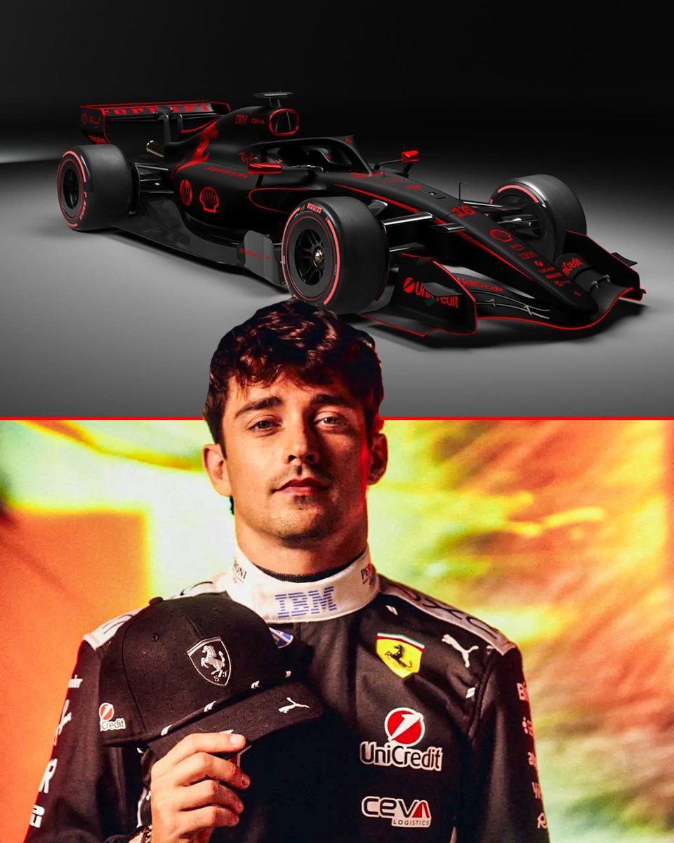 autosport's tweet photo. If Ferrari decided to match their livery to their black race suits for Singapore 🖤

(via @shauryanayarart) https://t.co/oFmuUhJ6wO
