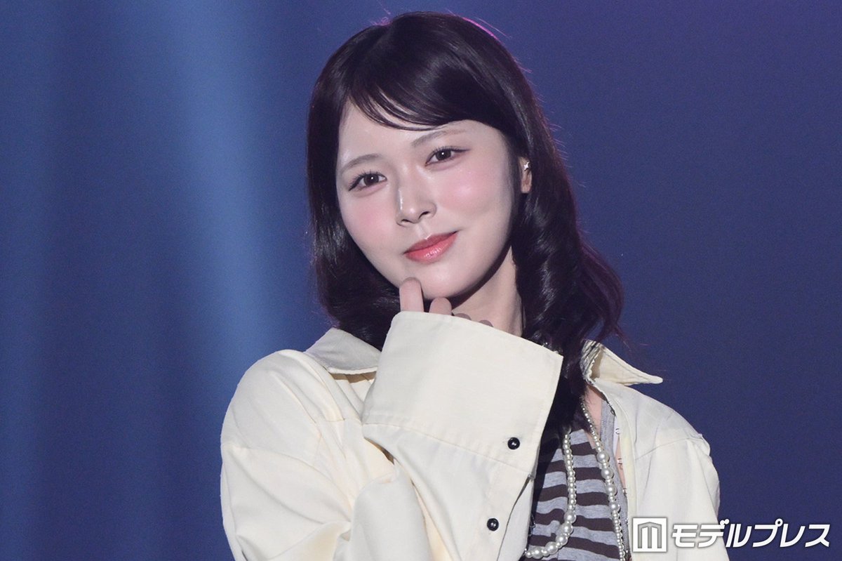modelpress's tweet photo. 【IDOL RUNWAY COLLECTION 2026A/W🎀】

≒JOY江角怜音、ステージトップバッター飾る
キュートな仕草で魅了🤍
https://t.co/Ct4uw2RAjs

#アイドルランウェイ @esumi_renon https://t.co/TrTbybrH9o