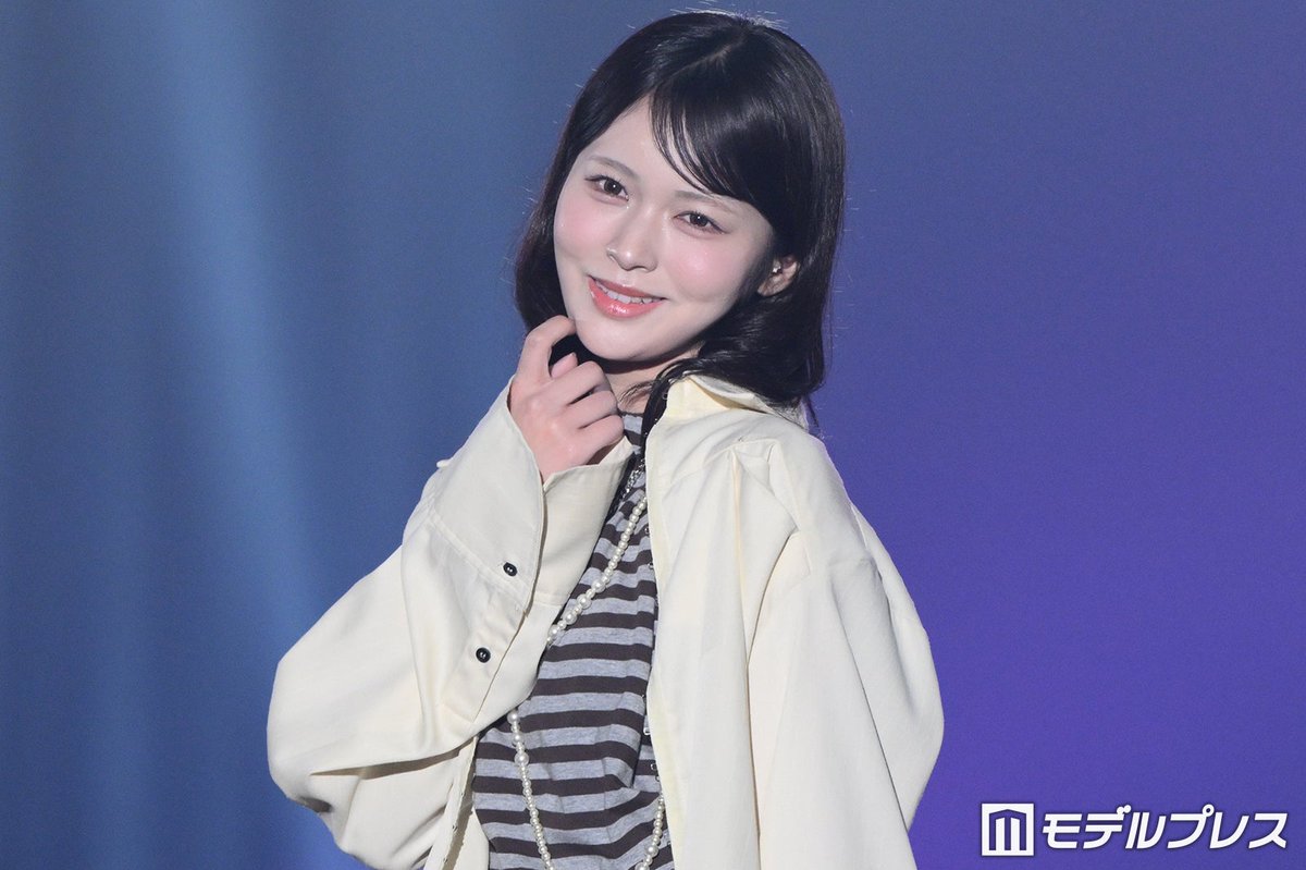 modelpress's tweet photo. 【IDOL RUNWAY COLLECTION 2026A/W🎀】

≒JOY江角怜音、ステージトップバッター飾る
キュートな仕草で魅了🤍
https://t.co/Ct4uw2RAjs

#アイドルランウェイ @esumi_renon https://t.co/TrTbybrH9o