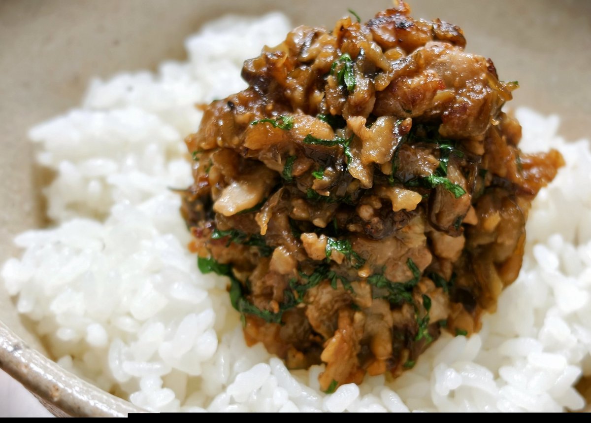 COOKING_DELRIN's tweet photo. 茄子味噌󠄀おいしい https://t.co/ssyZUe4sYf