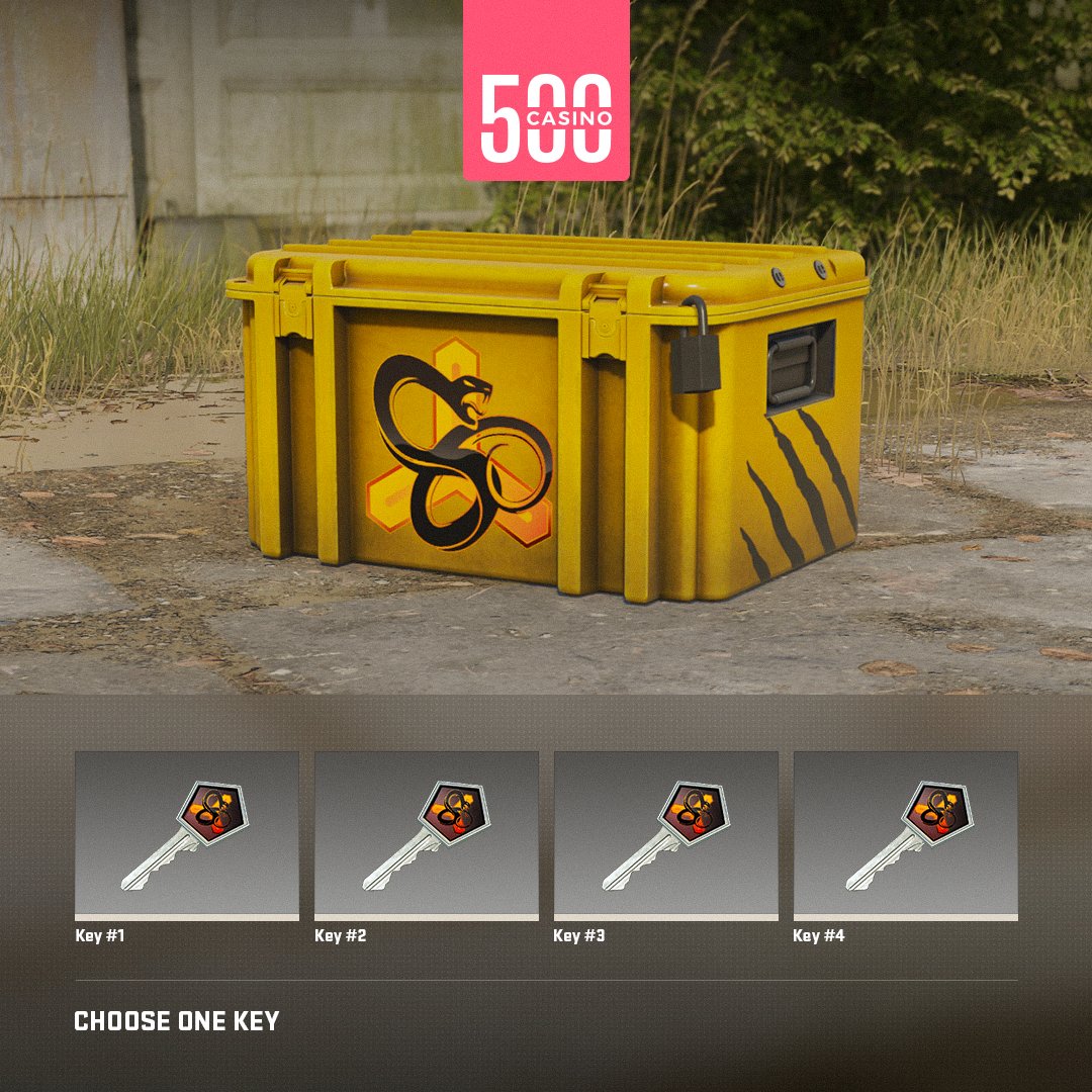 CSGO500's tweet photo. Can you guess which key opens the Snakebite Case for a chance to win a prize? 👀

🔁 + Comment your guess! https://t.co/Xmc1WG1CgT