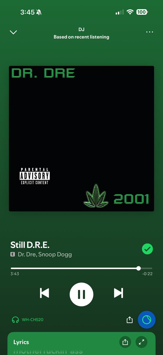 Shaq82080's tweet photo. When you’re feeling like your old self! #Chronic2001 https://t.co/RCjoM0ubMr