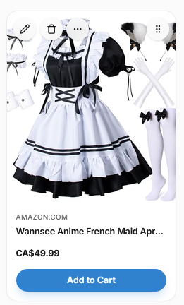 Nyxydra's tweet photo. I am 9 followers away from being forced to wear a French maid dress and take a picture (keeping my face hidden for privacy reasons).

I am also accepting help funding it on my Throne, I will otherwise have to wait until I get paid. https://t.co/izDHHuC31O