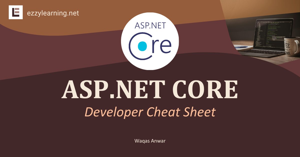 ezzylearning's tweet photo. Download Free https://t.co/eab1sLoUZK Core Cheat Sheet updated for latest .NET

https://t.co/1gG2zqx9DV https://t.co/ZRMo1QyhAB