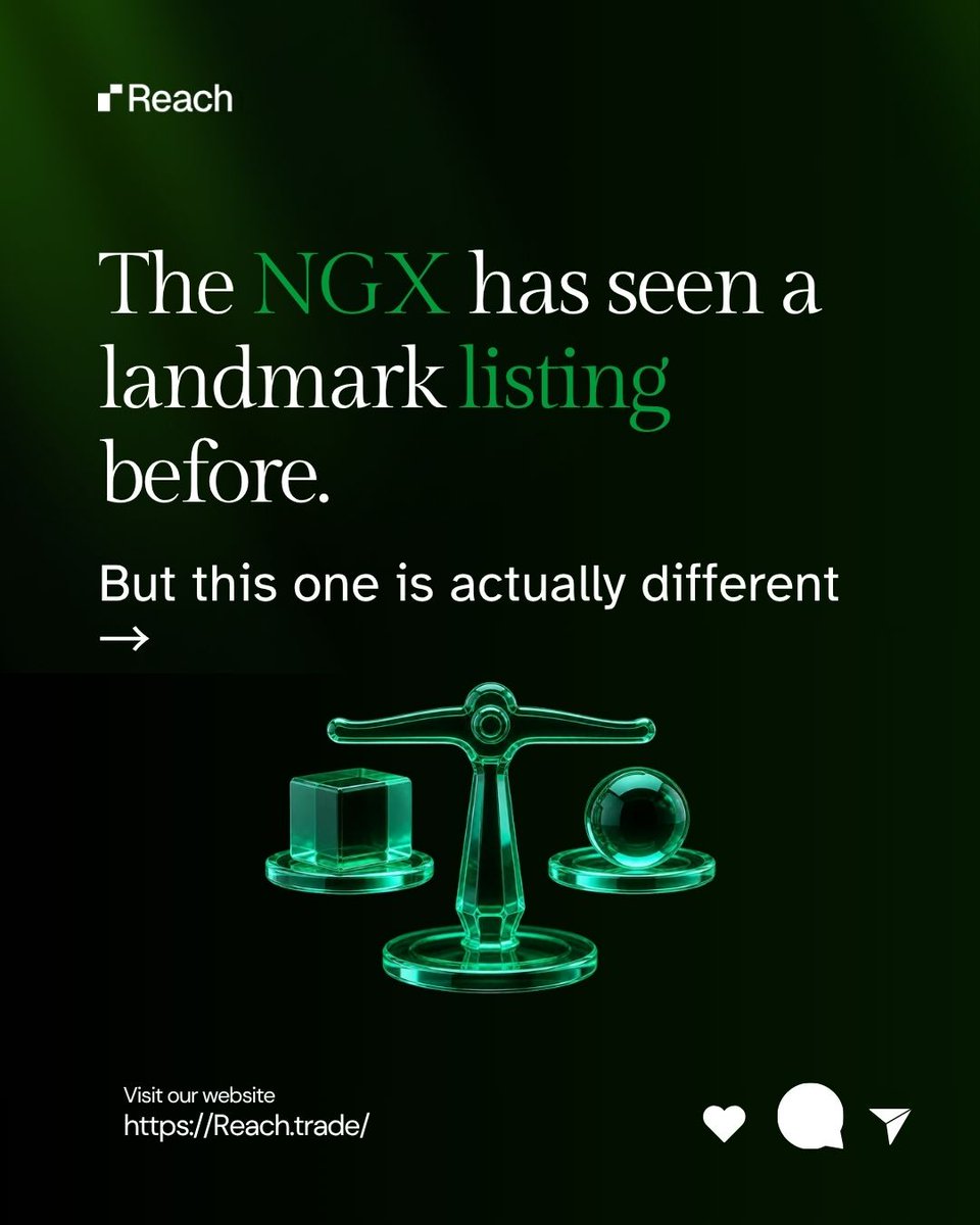 reach_trade's tweet photo. The NGX has seen a landmark listing before — but MTN Nigeria's 2019 debut and the Dangote Refinery IPO aren't actually the same kind of event. https://t.co/TgWu8eKPay