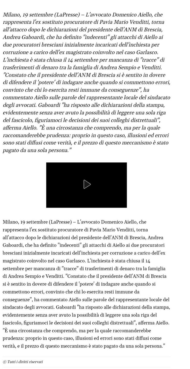 MarcoGiuliani3's tweet photo. La risposta di Aiello all’ANM dí Brescia… #Garlasco https://t.co/1szzebYm6c